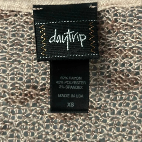 Daytrip | open front | lace detail | knit | cardigan | xs - Picture 8 of 9